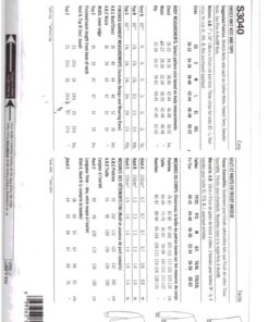 Alternative view of Simplicity S3040 Unisex Vest, Top Size: XS-XXL Uncut Sewing Pattern