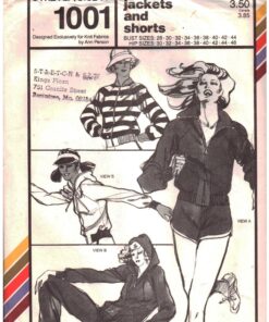 Stretch & Sew 1001 Jackets, Shorts Size: 28-44 Uncut Sewing Pattern