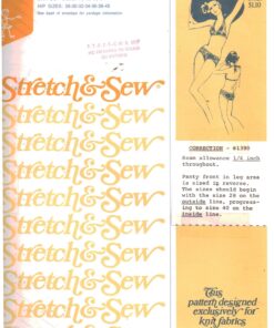 Stretch & Sew 1390 Halter Bikini Size: 28-40 Uncut Sewing Pattern