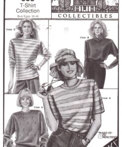 Stretch & Sew 333 T-Shirt Collection Size: 30-46 Uncut Sewing Pattern