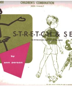 Stretch & Sew 800 Children's Tops, Bottoms Size: 2-7 Uncut Sewing Pattern