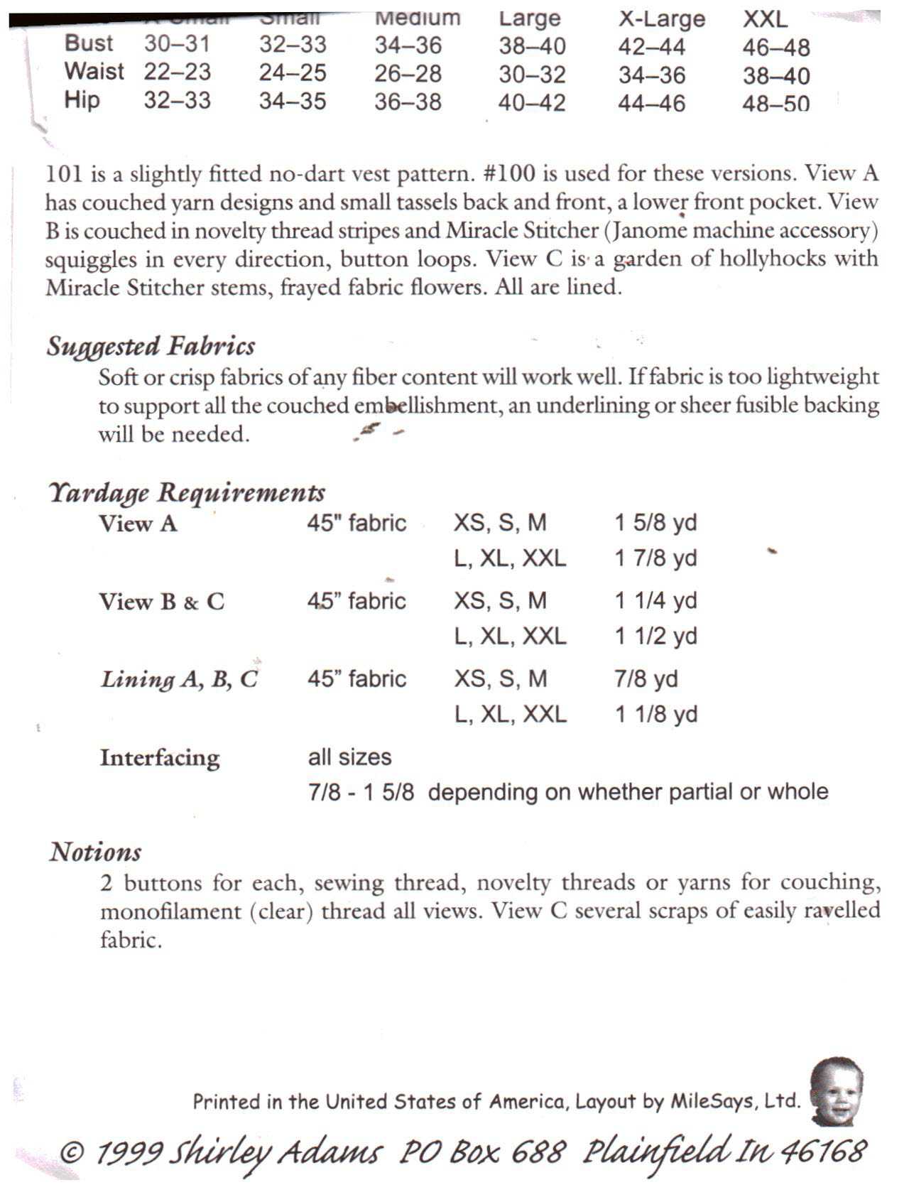 The Sewing Connection 101 Couching Techniques for 100 Uncut Sewing Pattern - Image 2