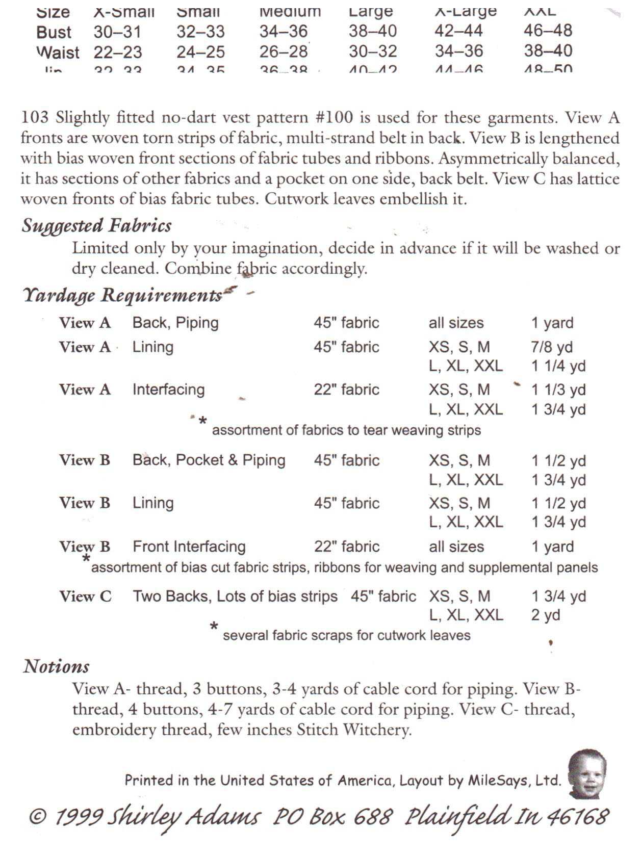 The Sewing Connection 103 Weaving a Spell for 100 Uncut Sewing Pattern - Image 2