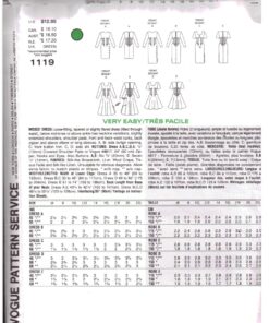 Alternative view of Vogue 1119 Dress Size: 6-8-10 Uncut Sewing Pattern