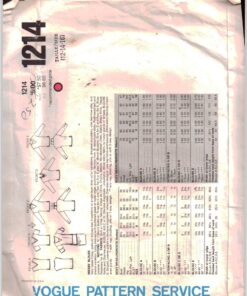 Alternative view of Vogue 1214 Blouse Size: 12-14-16 Uncut Sewing Pattern