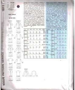 Alternative view of Vogue 1611 Maternity Dress, Jumper, Blouse Size: 6-8-10 Uncut Sewing Pattern