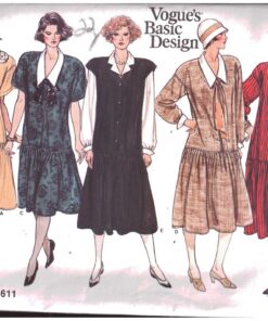 Vogue 1611 Maternity Dress, Jumper, Blouse Size: 6-8-10 Uncut Sewing Pattern