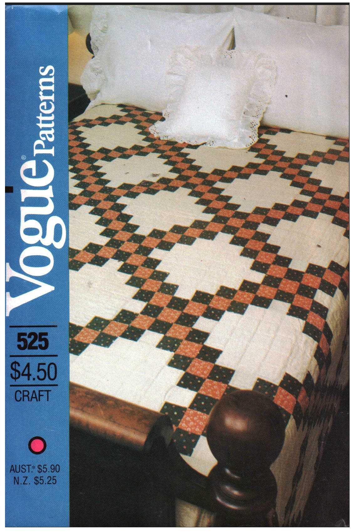 Vogue 525 Quilt Size: 80x80" Uncut Sewing Pattern