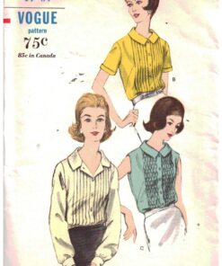 Vogue 6205 Blouse Size: 14 Bust 34 Used Sewing Pattern