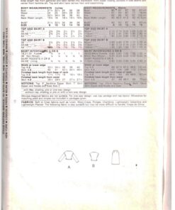 Alternative view of Vogue 7558 Top, Skirt Size: 10 Uncut Sewing Pattern