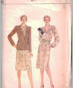 Vogue 7817 Dress, Jacket Size: 14 Used Sewing Pattern