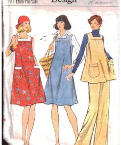 Vogue 8971 Maternity Dress, Jumper, Tunic, Pants Size: 10 Used Sewing Pattern