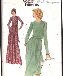 Vogue 9339 Dress Size: 12 Used Sewing Pattern