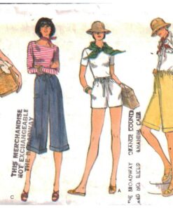 Vogue 9488 Shorts, Bermudas, Pants Size: 25 Used Sewing Pattern