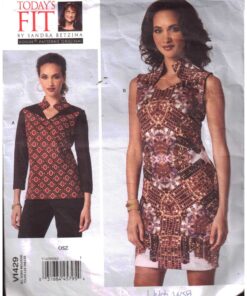 Vogue V1429 Top, Dress by Sandra Betzina Size: OSZ Used Sewing Pattern