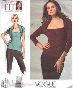 Vogue V2980 Tops Size: OSZ Used Sewing Pattern