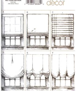 Vogue V7922 Window Treatments: Shades Size: One Used Sewing Pattern