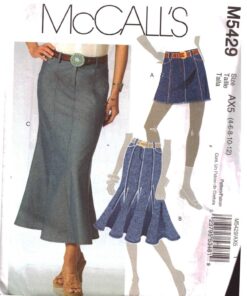 McCall's M5429 Skirts Size: AX5 4-6-8-10-12 Uncut Sewing Pattern