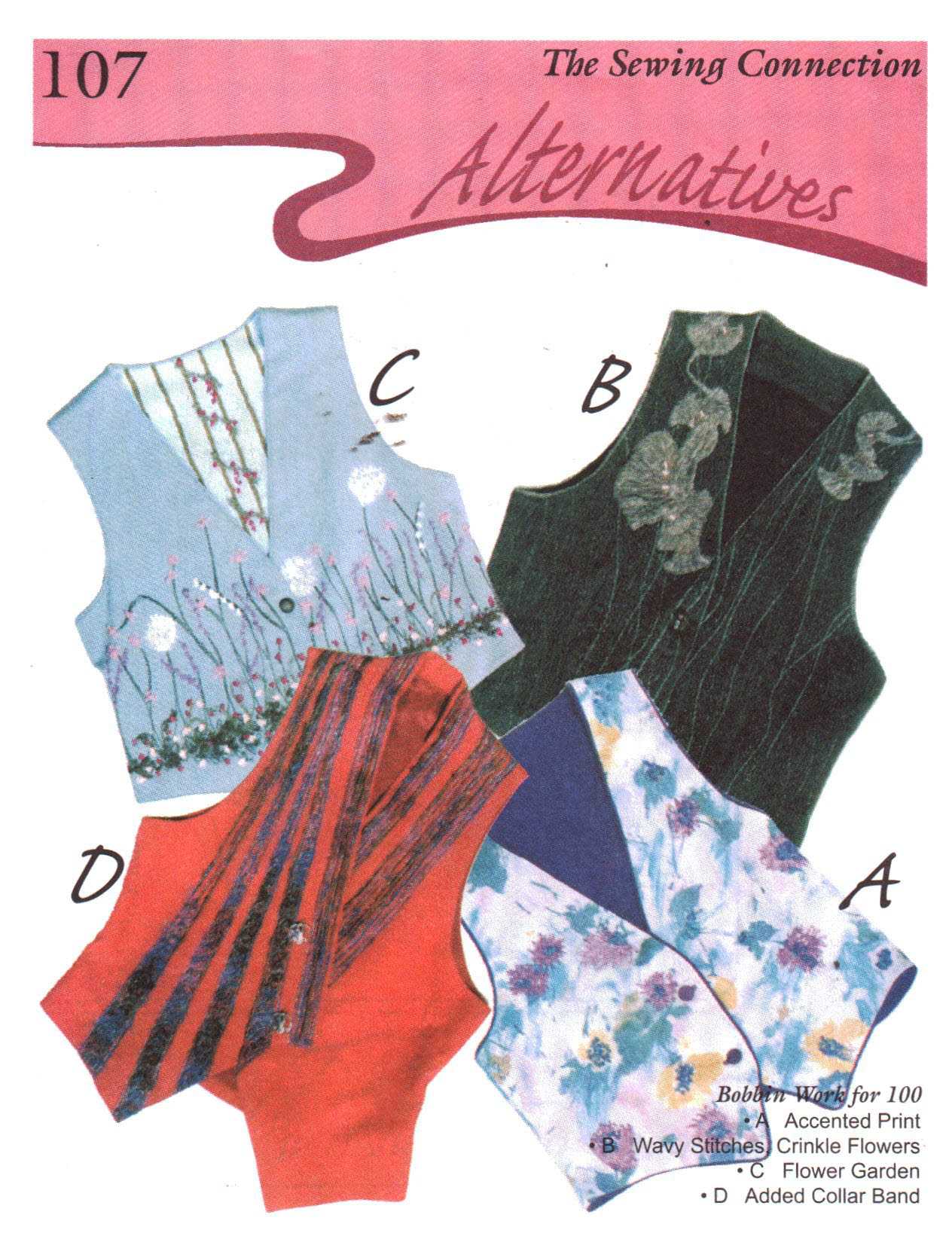The Sewing Connection 107 Color Block Techniques for 100 Uncut Sewing Pattern (Copy)