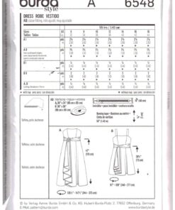 Alternative view of Burda 6548 Dress Size: 20-30 Uncut Sewing Pattern