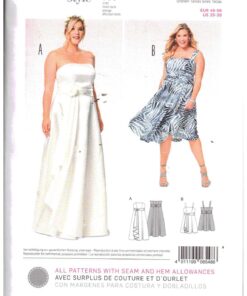 Burda 6548 Dress Size: 20-30 Uncut Sewing Pattern