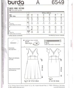 Alternative view of Burda 6549 Dress Size: 20-30 Uncut Sewing Pattern