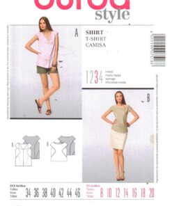 Burda 7518 Blouse Size: 8-20 Uncut Sewing Pattern