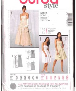 Burda 7539 Dress Size: 8-18 Uncut Sewing Pattern