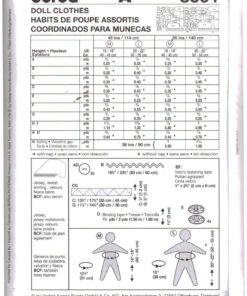Alternative view of Burda 8591 Doll Clothes and Carrier Size: 16-18" Uncut Sewing Pattern