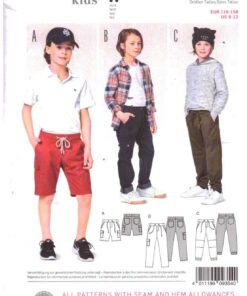 Burda 9354 Boy's Pants Size: 6-13 Uncut Sewing Pattern