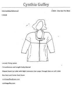 Cynthia Guffey J-5054 Jacket Size: All Uncut Sewing Pattern