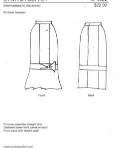 Cynthia Guffey S-4022 Skirt Size: All Uncut Sewing Pattern