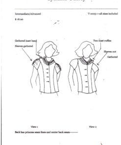 Cynthia Guffey T-2025 Top Size: All Uncut Sewing Pattern
