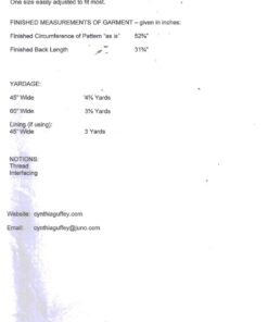 Cynthia Guffey T-2035 Top Size: All Uncut Sewing Pattern - Image 2