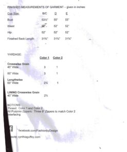 Cynthia Guffey T-2059 Top Size: All Uncut Sewing Pattern - Image 2