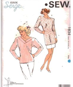 Kwik Sew 1834 Top, Tunic Size: XS-S-M-L-XL Uncut Sewing Pattern