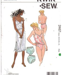 Kwik Sew 2467 Panties, Camisole, Slips Size: XS-S-M-L-XL Uncut Sewing Pattern