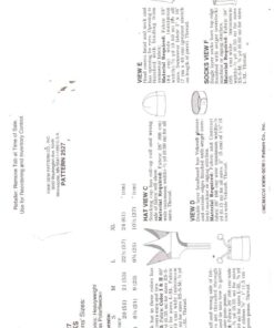 Alternative view of Kwik Sew 2527 Hats, Socks Size: All Uncut Sewing Pattern