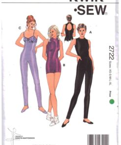 Kwik Sew 2722 Unitards Size: XS-S-M-L-XL Uncut Sewing Pattern