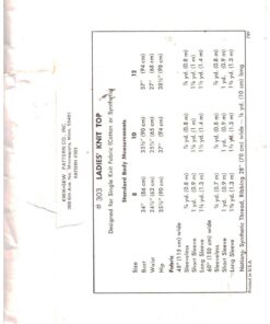 Kwik Sew 303 Knit Tops Siz: 8-10-12 Uncut Sewing Pattern - Image 2
