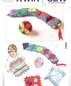 Kwik Sew 3321 Snake Learning Toy, Ball, Blanket Size: One Uncut Sewing Pattern
