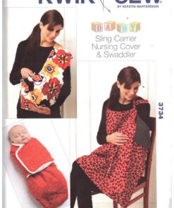 Kwik Sew 3734 Baby Swaddler, Sling Carrier, Nursing Cover Size: One Uncut Sewing Pattern