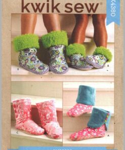 Kwik Sew K4380 Slippers Size: All Uncut Sewing Pattern