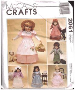 McCall's 2061 Doll Clothes Size: 18" Uncut Sewing Pattern