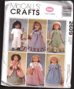 McCall's 2609 Doll Clothes Size: 18" Uncut Sewing Pattern