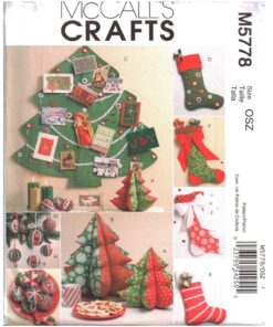 McCall's M5778 Christmas Decorations Size: OSZ Uncut Sewing Pattern