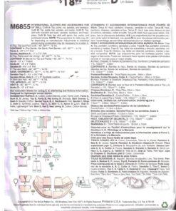 McCall's M6855 International Clothes & Accessories for Dolls Size: 18" Uncut Sewing Pattern - Image 2