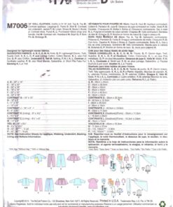 McCall's M7006 Doll Clothes Size: 18" Uncut Sewing Pattern - Image 2