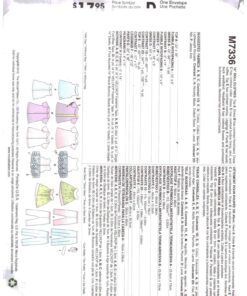 McCall's M7336 Doll Clothes Size: 18" Uncut Sewing Pattern - Image 2