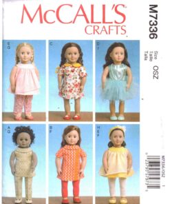 McCall's M7336 Doll Clothes Size: 18" Uncut Sewing Pattern
